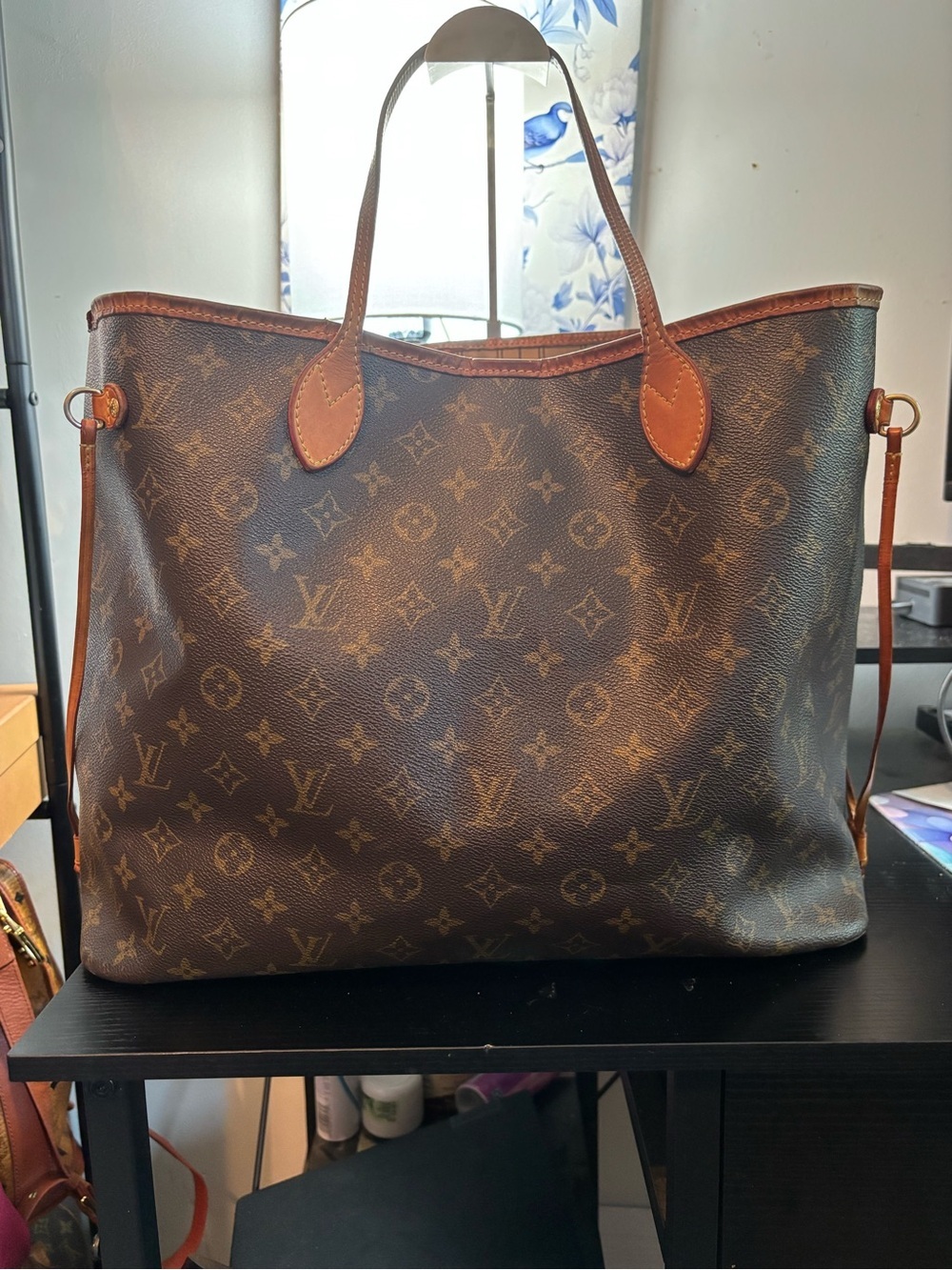 Authentic Louis Vuitton Neverfull GM Monogram Canvas Shoulder Bag -Code SD4018